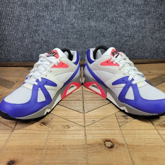 Nike Air Structure Men's 9.5 White Persian Violet Sneakers Retro DC2548-100 - Picture 5 of 11